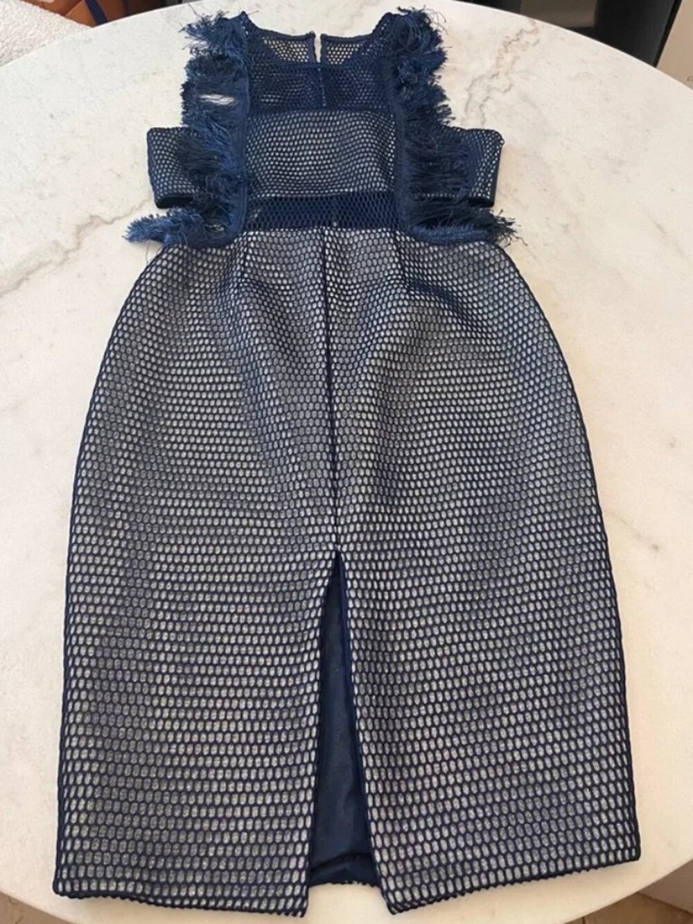 Caribbean Queen Blue Mesh Dress